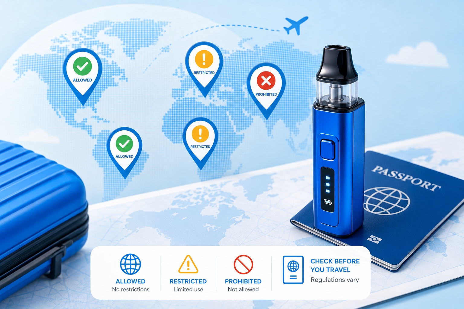 Vape Regulations Around the World: A Traveler's Country-by-Country Guide
